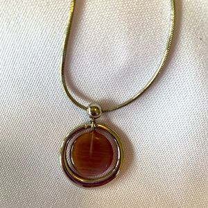 Lia Sophia Necklace - light purple pendant